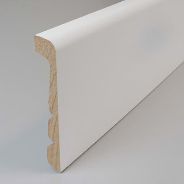 PROVISTON överkant 92 x 24mm vit melamin justerbar på 3 Hs renoveringssockel MDF