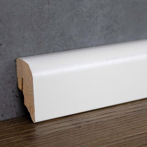 PROVISTON rund MDF melaminat vit sockel 20 x 40mm sockel