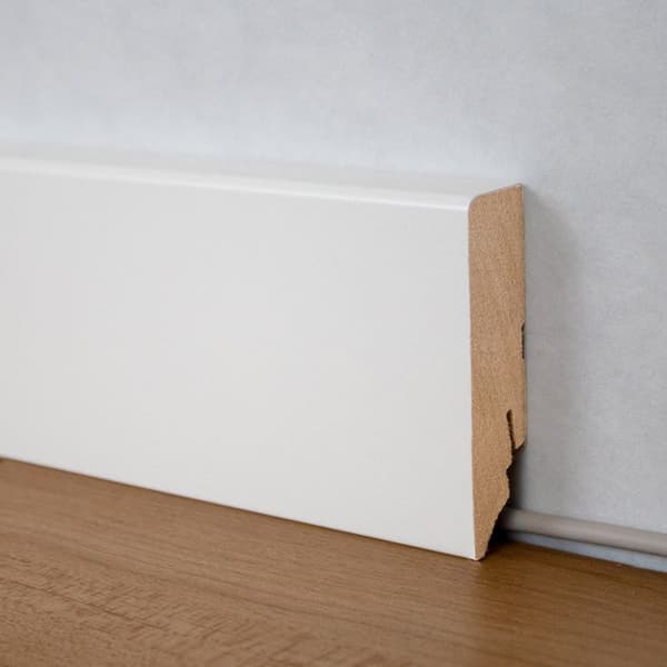 PROVISTON 19 x 70mm sockel MDF sockel kvadratisk sockel vit sockel melamin