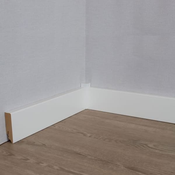 PROVISTON 19 x 70mm sockel MDF sockel kvadratisk sockel vit sockel melamin