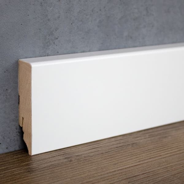 PROVISTON 19 x 70mm sockel MDF sockel kvadratisk sockel vit sockel melamin