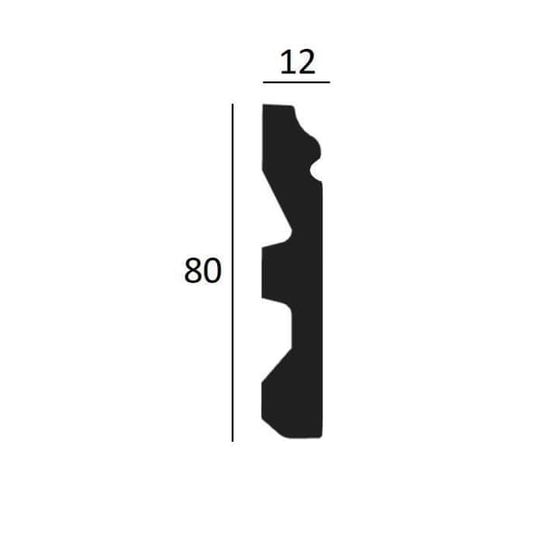 Sockel | 12 mm x 80 mm | polyuretan | CR943