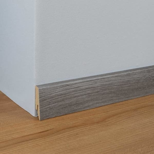 PROVISTON Modern Sockellist 18 x 58 x 2400 mm Medium (MDF) Belagd Weser Oak Decor
