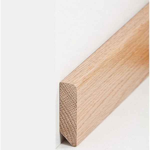 PROVISTON Sockellist i massivt trä 16 x 58 x Falllängder upp till ca 2400 mm Ek 12 meter | 5 stycken