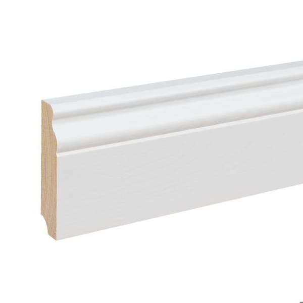 PROVISTON Louis XV-stil Gjuten sockel 19 x 80 x 2400 mm i vitmålat massivt trä