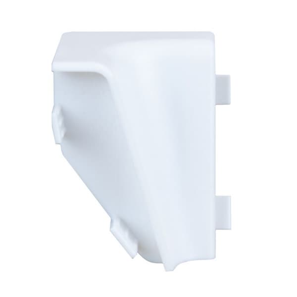 Vinkel inomhus för Sockel 15 x 40 mm Sockel Tillbehör PVC Vit