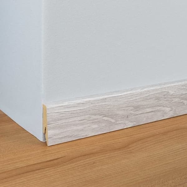 PROVISTON MDF-sockel 18 x 58 x 2400 mm svart för att limma, klämma, skruva &amp; spikbelagd MDF-kärna 60 meter | 25 stycken