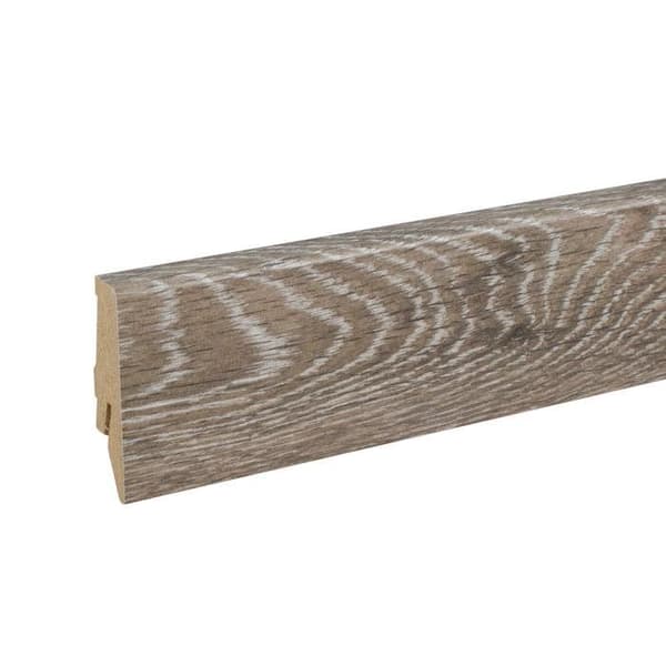 PROVISTON Modern Sockellist 18 x 58 x 2400 mm Medium (MDF) belagd Pader Oak Decor