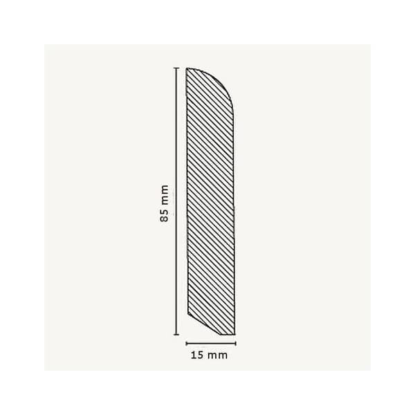 Massivträplint 15 x 85 x 2500 mm körsbärsträ av PROVISTON