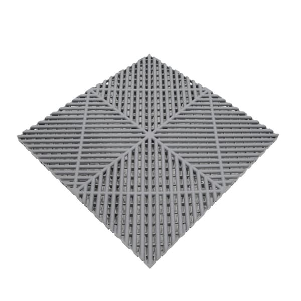 Polypropylenplader med ventilationskanaler + KANTER | Sort, Grå, Blå eller kombinerede farver | Sammenkoblingsplader | Skridsikre - Vejrbestandige | G