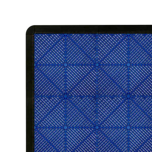 Polypropylenplader med ventilationskanaler + KANTER | Sort, Grå, Blå eller kombinerede farver | Sammenkoblingsplader | Skridsikre - Vejrbestandige | G