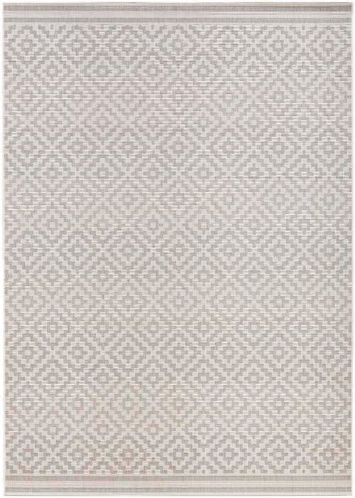 Northrugs - 102467-80x200 - Inomhus- och utomhusmatta i diamantkrämgrå 80 x 200 cm