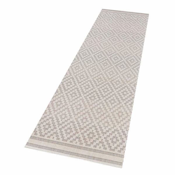 Northrugs - 102467-80x200 - Inomhus- och utomhusmatta i diamantkrämgrå 80 x 200 cm