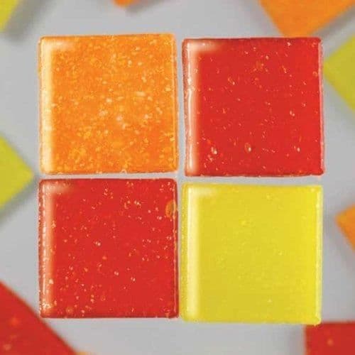 MosaixPro 200 g 10 x 10 x 4 mm 302-delad glasplatta, röd blandning - 2291427