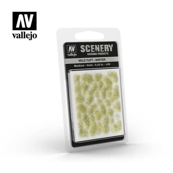 Miniatyrväxtlighet - Vallejo - Vintertuft 5mm - Gul - Tjocklek 5mm Gul