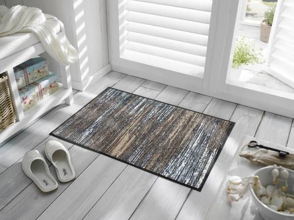 Tvätta &amp; torka Akrylharts FuÃŸmatte, Beige, 50 x 75 cm 067658