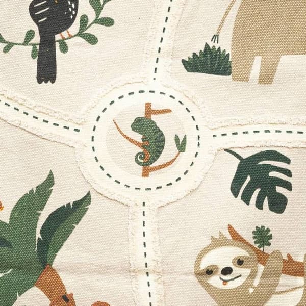 Barnmatta "Jungle" - bomull - L. 100 x P. 0 - 5 x H. 150 cm - 100x150 cm - Multicolor - Atmosphera inredningsdesigner