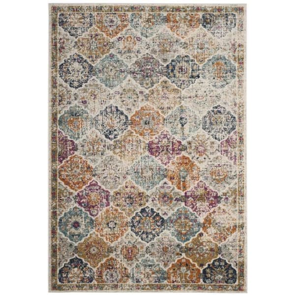 Mopani Modern Chic Vardagsrumsmatta - 122 X 183 Cm - Kräm &amp; Flerfärgad - Polypropen - Interiör - Safavieh