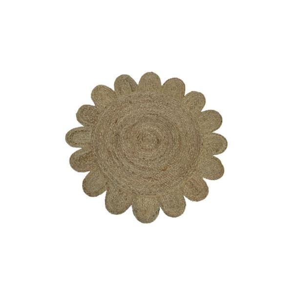 Matta - Våra Inredningsönskningar - 90 cm - Jute - Rund - Naturlig