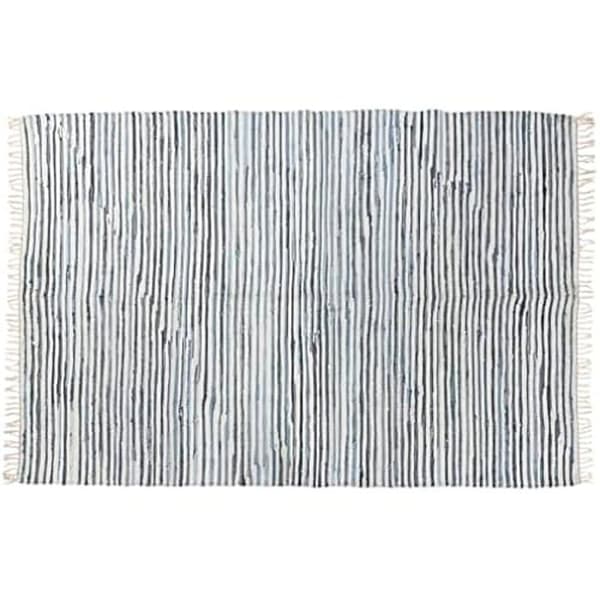 Matta - HOME ESPRIT - Blåvit - 160 x 230 cm - Modern - Inomhus - Rektangulär