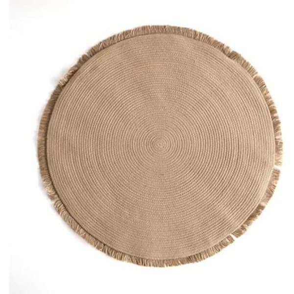 Matta - VINTHERA - Moa - Jute - 100 cm - Rund - Naturlig