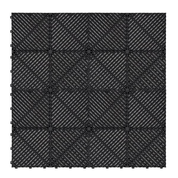 Polypropylenplader med ventilationskanaler + KANTER + Hexagonal LED-loftlampe | Sort, Grå, Blå eller kombinerede farver | Sammenkoblingsplader | Skrid