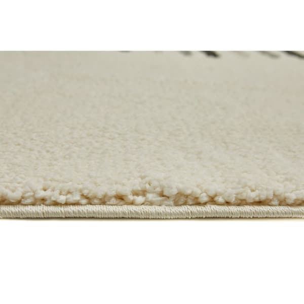 Rootz Carpet - Matta - Hög -låg struktur - fläckbeständig - mjuk känsla - 230 x 160 x 2,1 cm kräm