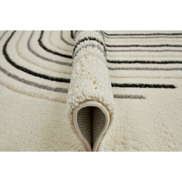 Rootz Carpet - Matta - Hög -låg struktur - fläckbeständig - mjuk känsla - 230 x 160 x 2,1 cm kräm