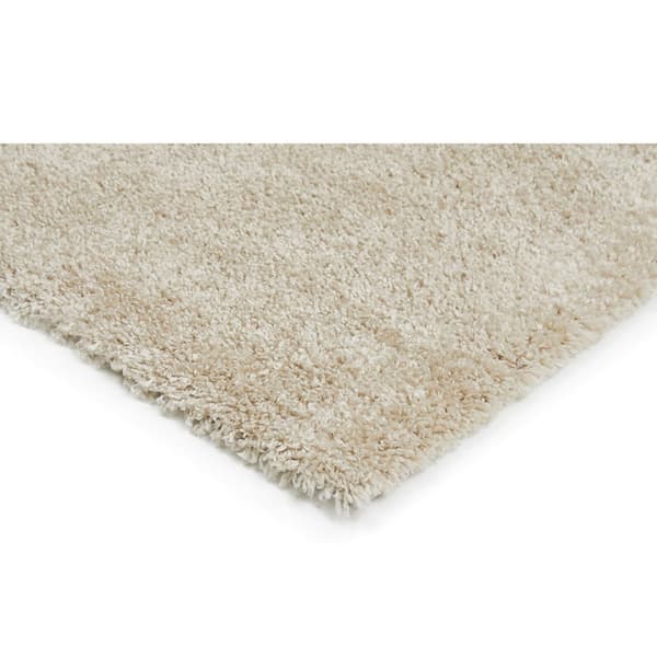 Rootz Shaggy Rug Beige - Fluffy Carpet - Luksuriøs gulvmåtte - Polypropylen med nemme pleje - 170 x 120 x 4 cm