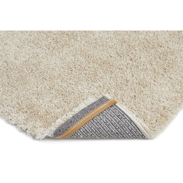 Rootz Shaggy Rug Beige - Fluffy Carpet - Luksuriøs gulvmåtte - Polypropylen med nemme pleje - 170 x 120 x 4 cm