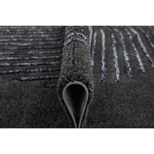 Rootz High -Low Structure - matto - pehmeä lattia - tahrankestävä - 170 cm x 120 cm x 2,1 cm - antrasiitti