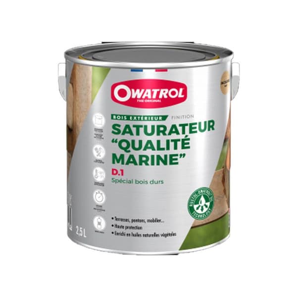 OWATROL D1 Exotic Wood Saturator - Färglös - Special Mjukt trä - 1L