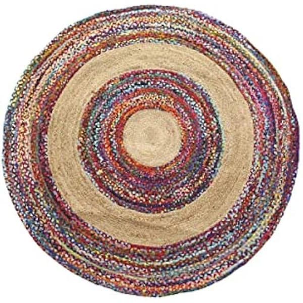 Matta - DKD Heminredning - Standard - Flerfärgad - Rund - 200x200 cm