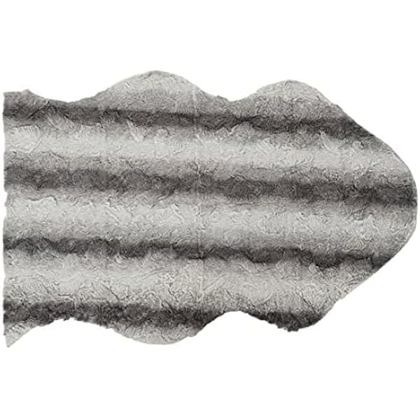Matta - DKD Heminredning - Standard - Vit och ljusgrå - 60 x 90 cm - Modern