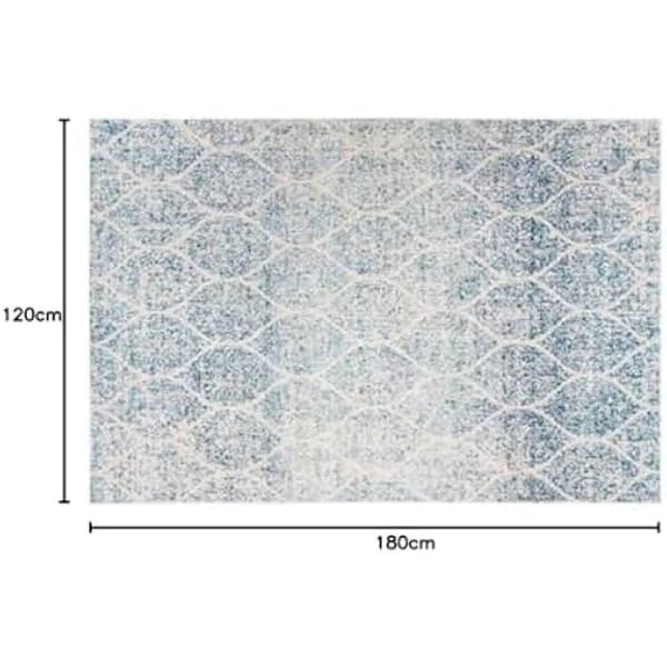 Matta - DKD Heminredning - Blå - Bomull Chenille - 120 x 180 cm - Modern