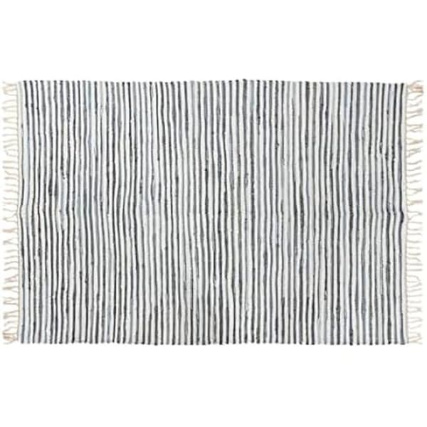 Matta - HOME ESPRIT - Blåvit - 120 x 180 cm - Rektangulär - Modern
