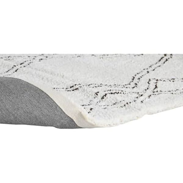 Matta - HOME ESPRIT - Svart Beige - 175 x 100 x 3 cm - Rektangulär - Inomhus