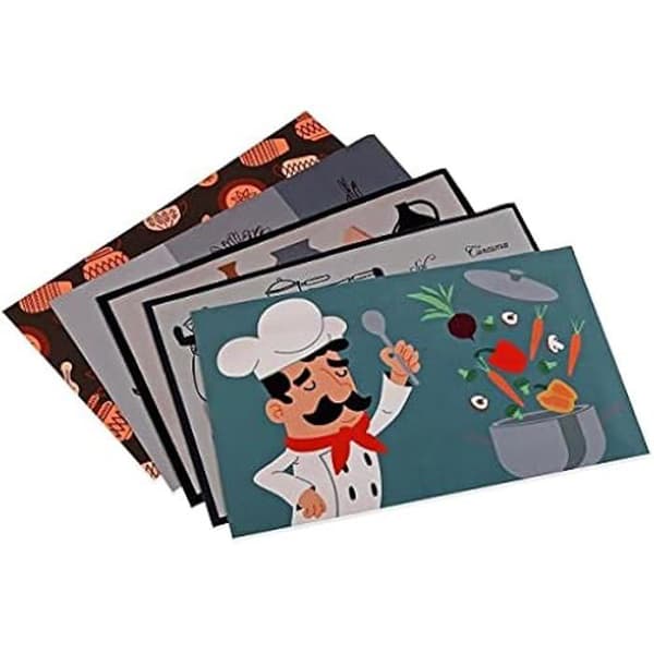 Matta - VERSA - Kök - Flerfärgad - 50 x 80 cm - Rektangulär