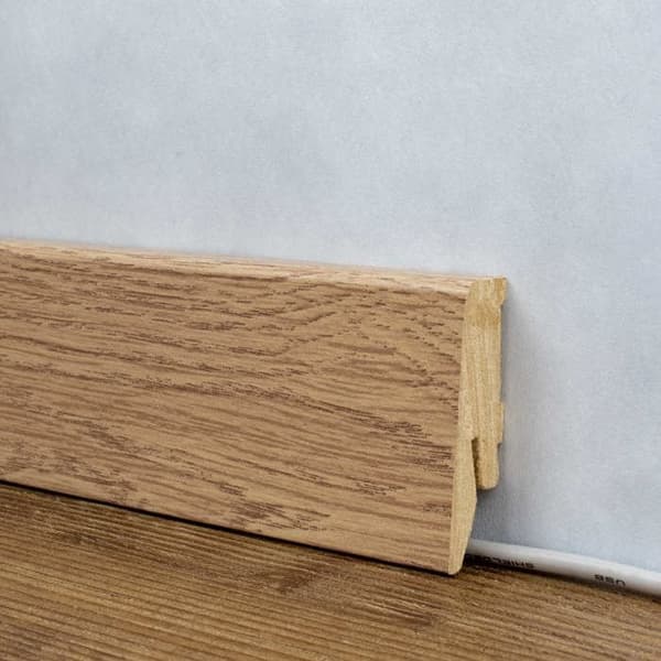 PROVISTON Socklar Profil klassisk 18 x 58 x 2500 mm MDF belagd Ek Yukon Sockel 1 styck