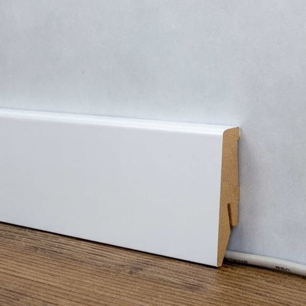 PROVISTON Socklar Profil klassisk 18 x 58 x 2500 mm MDF folierad Vit glans Socklar s 1 styck