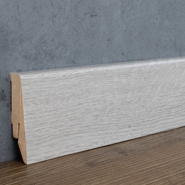 PROVISTON Plinth Profil klassisk 18 x 58 x 2500 mm MDF folierad Ek euphrate Plint 1 styck