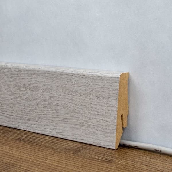 PROVISTON Plinth Profil klassisk 18 x 58 x 2500 mm MDF folierad Ek euphrate Plint 1 styck