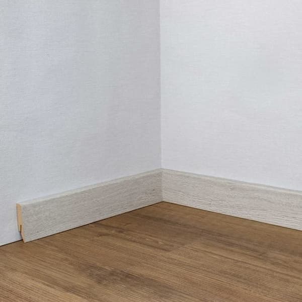 PROVISTON Plinth Profil klassisk 18 x 58 x 2500 mm MDF folierad Ek euphrate Plint 1 styck