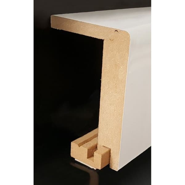 PROVISTON Sockel för att dölja rör upp till 88 mm MDF 64 x 96 x 2500 mm Vit