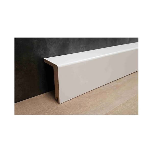 PROVISTON Sockel för att dölja rör upp till 88 mm MDF 64 x 96 x 2500 mm Vit