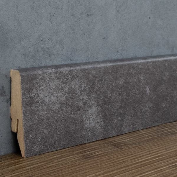 PROVISTON Socklar Profil klassisk 18 x 58 x 2500 mm MDF belagd Basalt Sockel 1 st