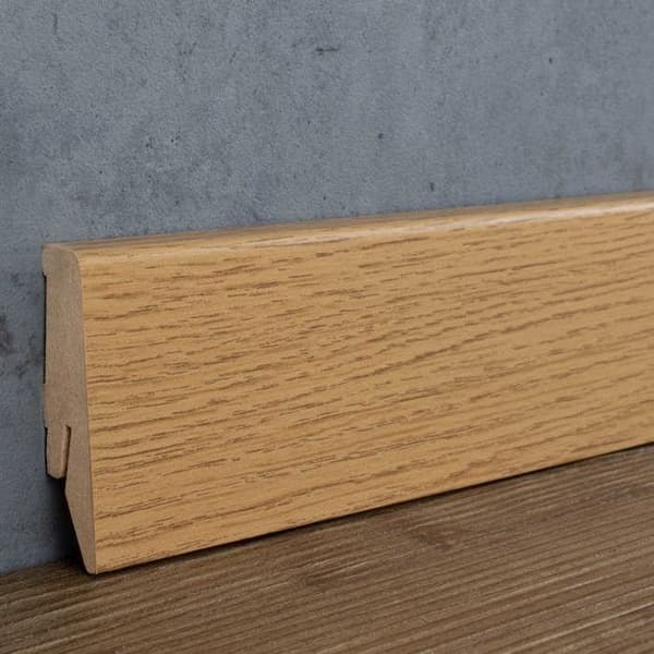 PROVISTON Socklar Profil klassisk 18 x 58 x 2500 mm MDF belagd Ek Isar Sockel 1 styck