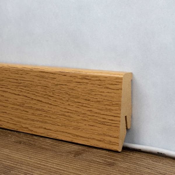 PROVISTON Socklar Profil klassisk 18 x 58 x 2500 mm MDF belagd Ek Isar Sockel 1 styck
