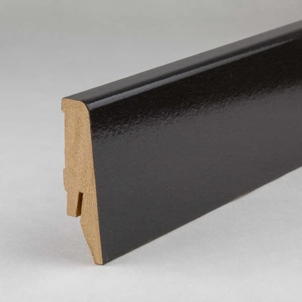 PROVISTON Socklar Profil klassisk 18 x 58 x 2500 mm MDF folierad Antracit glänsande Socklar s 1 styck