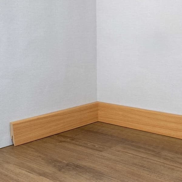 PROVISTON Socklar Profil klassisk 18 x 58 x 2500 mm MDF filmbelagd Bok Socklar s 1 styck
